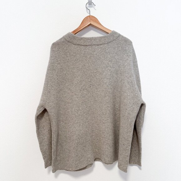 Hansel from Basel Light Gray Oversized Wool Blend Sweater Size 1 S/M - Picture 2 of 10